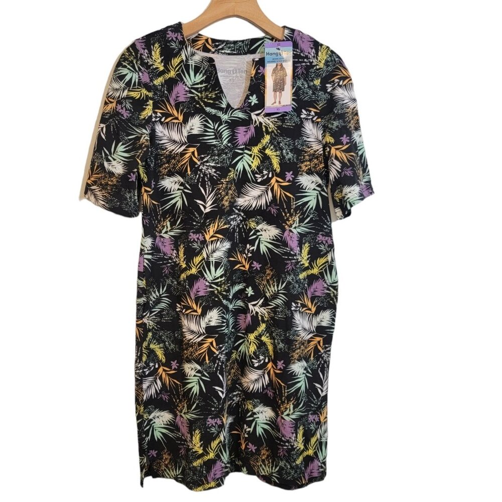 Hang Ten Dress‎ UPF 50+ Sun Protection Tropical Design Womens Size XS NEW NWT